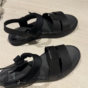 Sorel Black Women's Sandals